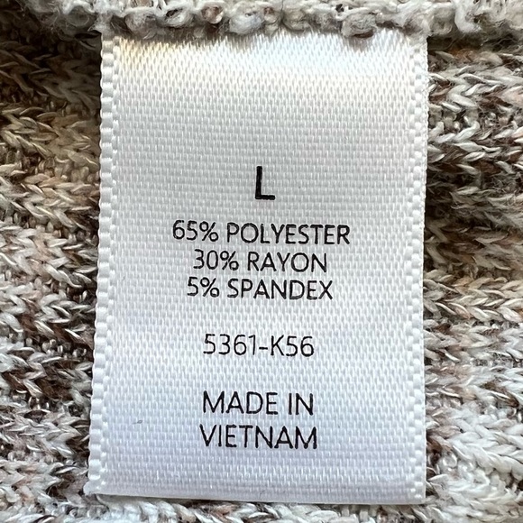 Créneau balloon cuffed sleeve semi cropped stretchy scoop neck ribbed top - Picture 3 of 8